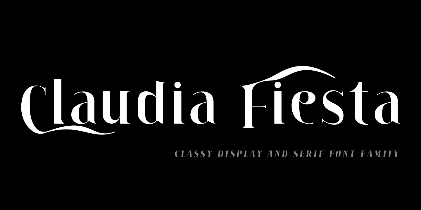 Schriftart Claudia Fiesta